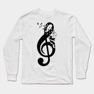 Treble Clef - Bagpipes Long Sleeve T-Shirt